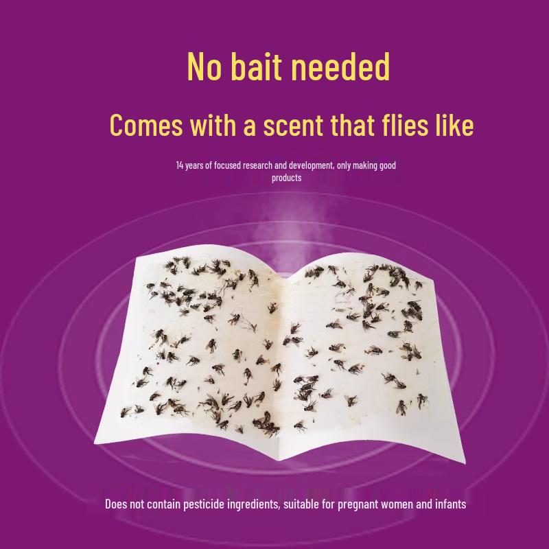 Fly Paper Mosquito & Fly Killer: Strong, Sticky Drug-Coated Catcher for Household Use.