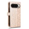 For Google Pixel 10 Pro XL Wallet Case Dot Pattern Imprint PU Leather Phone Cover with Wrist Strap