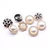 High-End Pearl Plastic Buttons, Women'S Clothes Coat Coat Buttons, Versatile Oil Round Decorative Buttons