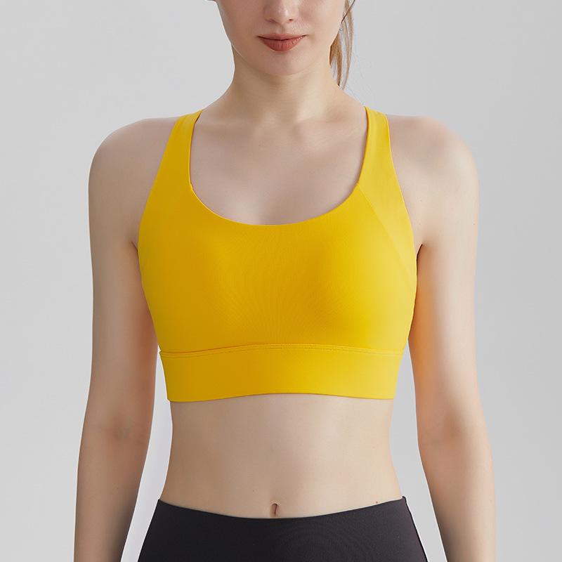 CD High-Impact Sports Bra: Shockproof, Antibacterial, One-Piece Design with Adjustable Straps