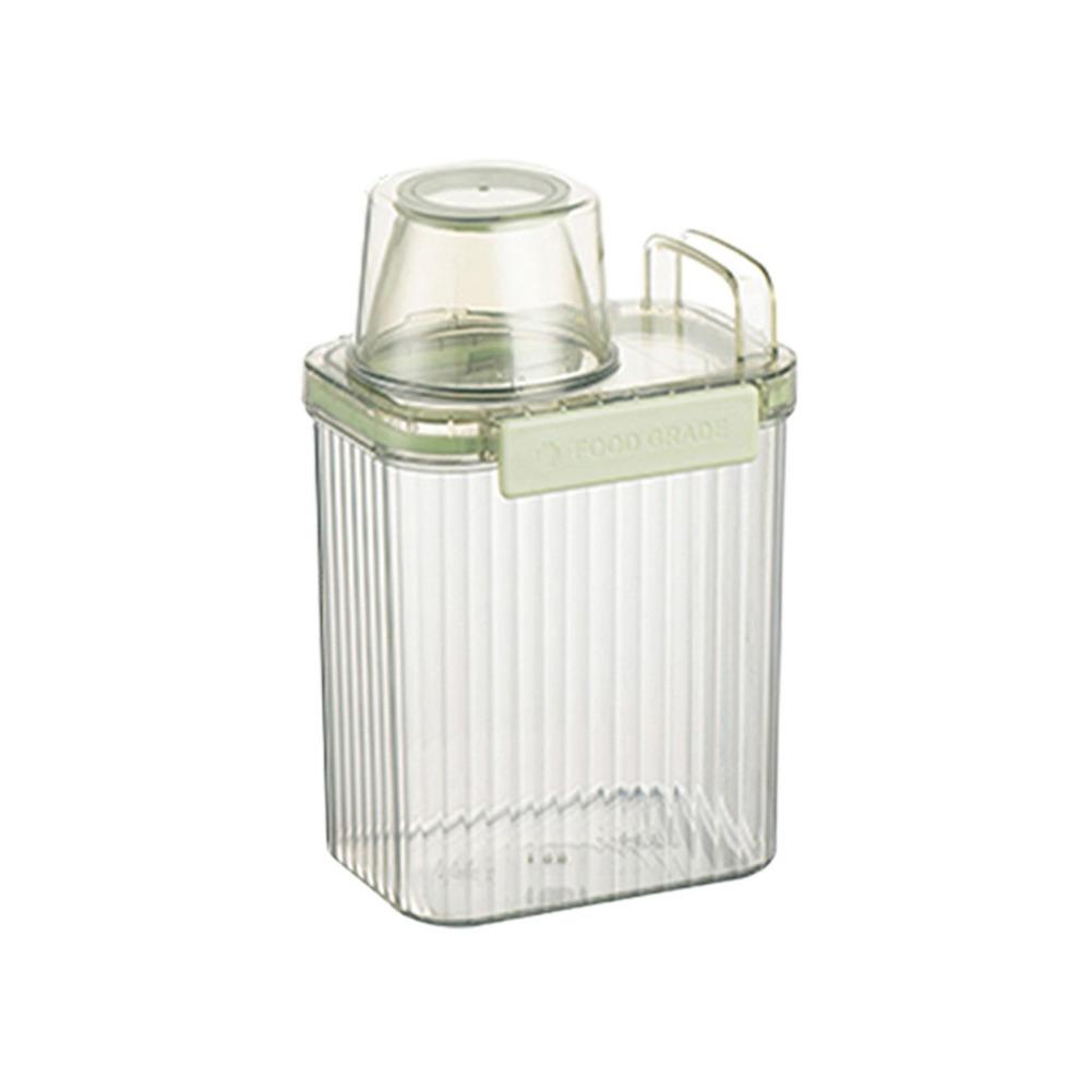 Large Capacity Cereal Containers with Measure Cup Plastic Sealed Jar  Snack