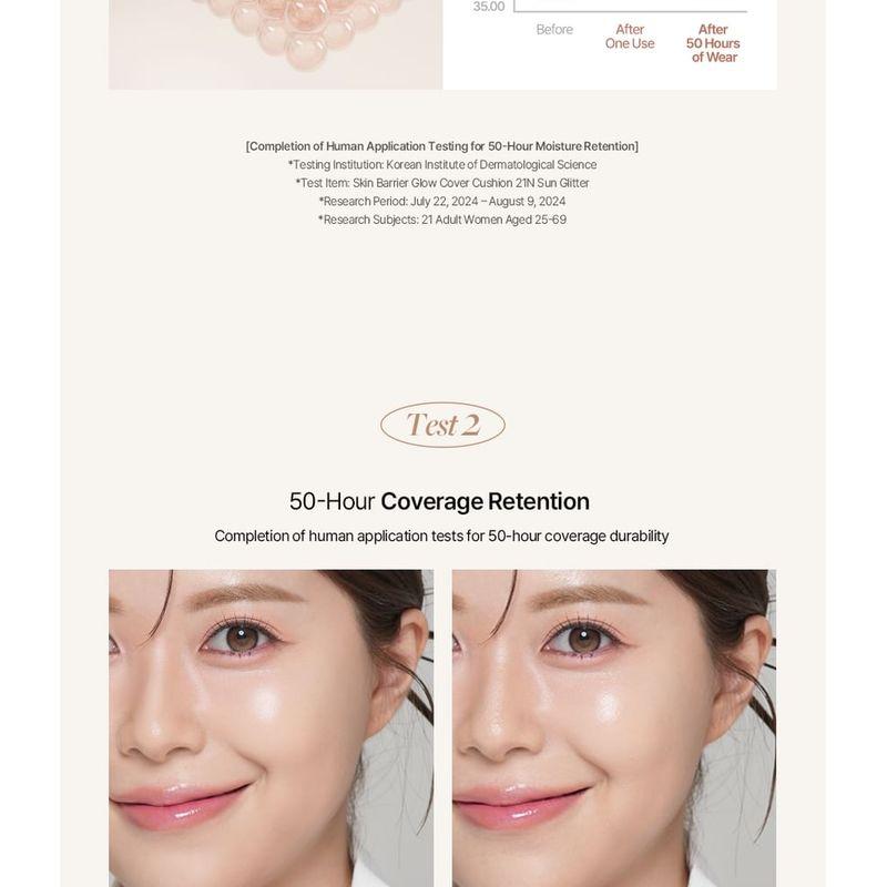 Ongredients Skin Barrier Glow Cover Cushion - 10 Colors