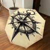 1PC Compass NauticalAutomatic Open/Close Umbrella with Windproof, 8-Rib Sturdy Canopy, Durable Ribs, Fashionable Design1279A