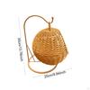 Hand Woven Basket Fruit Hanging Kitchen Counter Organizing Creative Holder