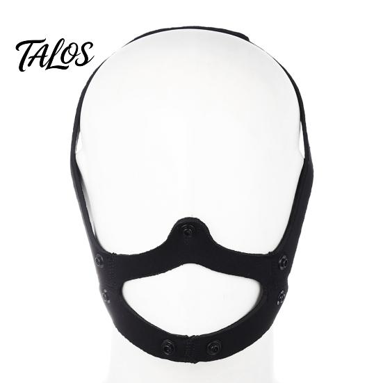 Roleplay Fetish Gear Neoprene Puppy Tongue Mask, Adjustable Muzzle Mouth Gag for Couples, Elastic Breathable Halloween Party Mask Dog Role Play, BDSM