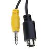 Flexible 6 Feet S Video 4Pin And 3.5mm TRS Stereo Sound Male To 3RCA Male Composite Adapter Cable For Desktop TV