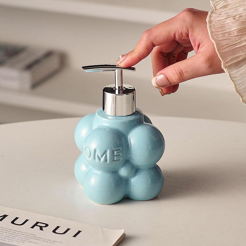 Kreative Keramik-Lotionflasche Hotel Handwaschmittel Shampoo Shampoo Spender Seifenspender Badezimmerzubehör Badezimmerzubehör