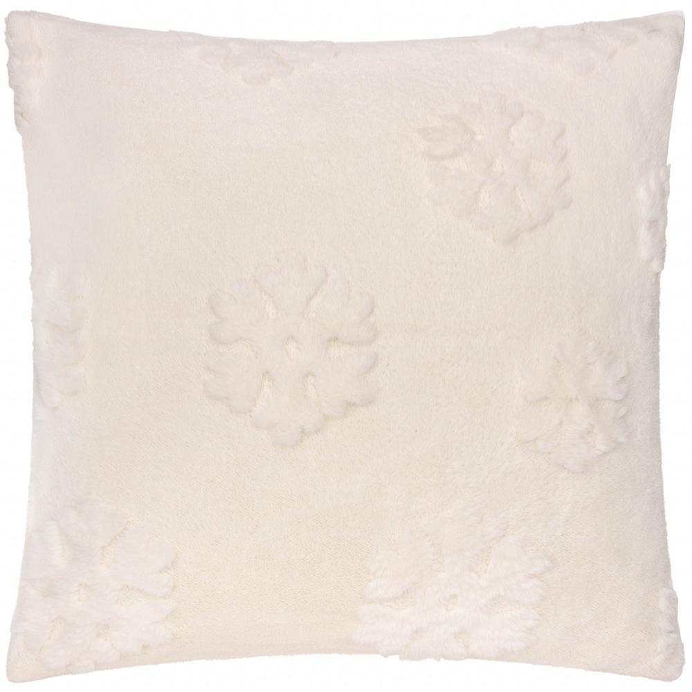 Furn Faux Fur Snowflake Cushion Cover