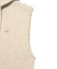 Lee Hooded Knit Vest Beige