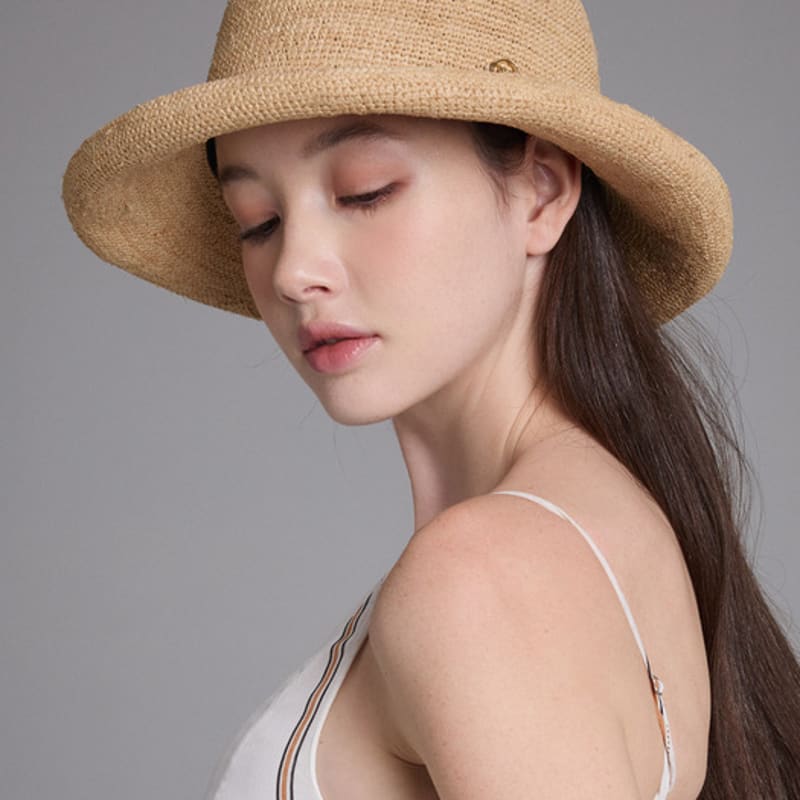 WHITE SANDS Raffia Bucket Hat Kihei (3 Colors)
