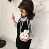 Adorable Cartoon Bunny Plush Bag For Toddlers Cute Shoulder Snack Bag
