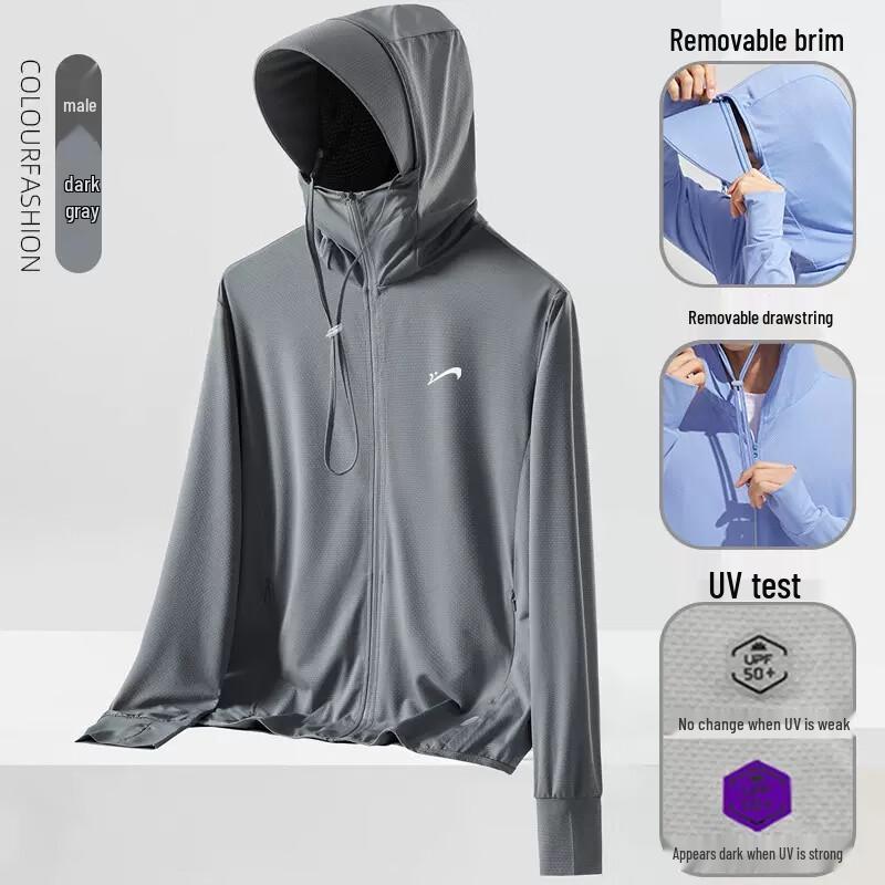 Guirenniao Unisex Hooded UV Protection Jacket