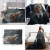 Soft Super Flannel Blanket Harry Potter Draco Malfoy Print Designs Warm Sofa