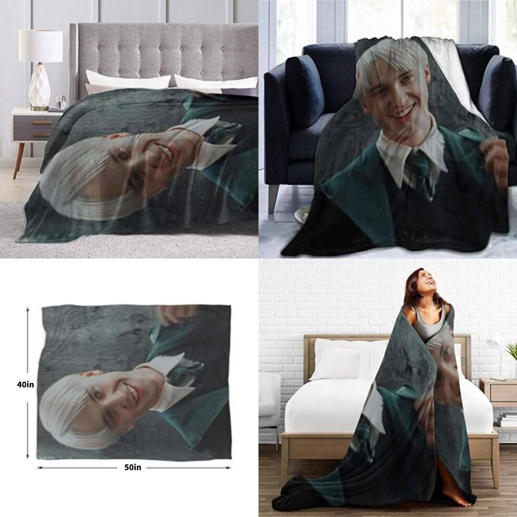 Soft Super Flannel Blanket Harry Potter Draco Malfoy Print Designs Warm Sofa