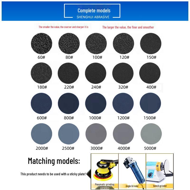 

8-inch Metallographic 200mm Wet/Dry Adhesive Testing Sandpaper