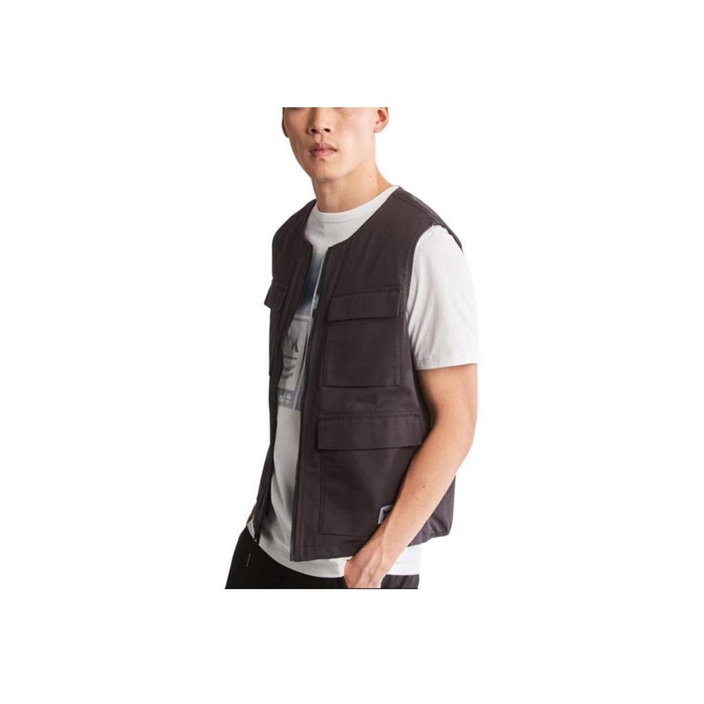 Timberland Multi-Pocket Casual Outdoor Mesh Vest Men Vests Black A28KQ-D98
