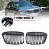 2 PEÇAS Preto Brilhante Grelha Dianteira Rim Grelha Ajuste BMW X1 F48 F49 2016-2019