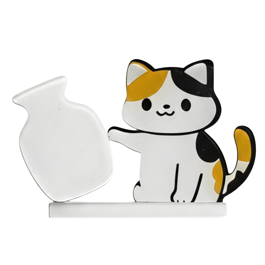 1-10PCS New Cat Pushing Vase Magnets Home Decor Fridge Magnet Cat Whisker Collection Memorial Box Home Office Decor For Gift