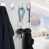 High Capacity Adhesive Holders for Bathroom Kitchen Rustproof Stainless Steel Wall Hangers Towel Organizers