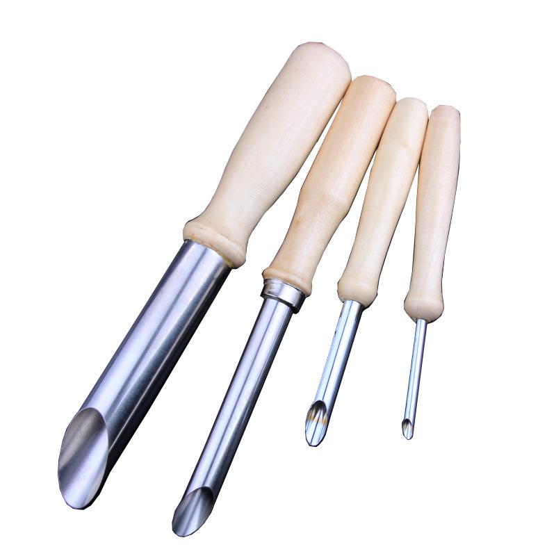 4 Pcs Pottery Sculpture Tools Round Punch Soft Pottery Useful Pottery & Ceramics Tools