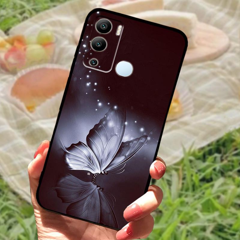 For Infinix Hot 12i Case 12 i X665B Silicone Soft TPU Phone Cover For Infinix Hot 12 Pro X668C Cases Hot12 X6817 Bumper Fundas