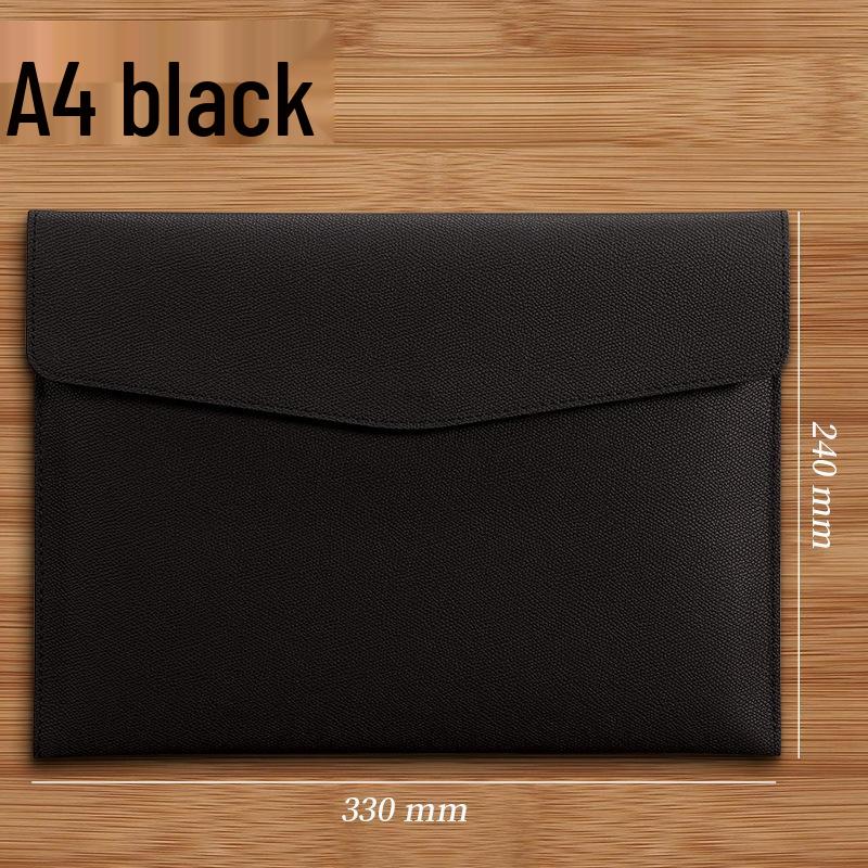 Premium Leather A4 Document Bag with Logo Printing Option