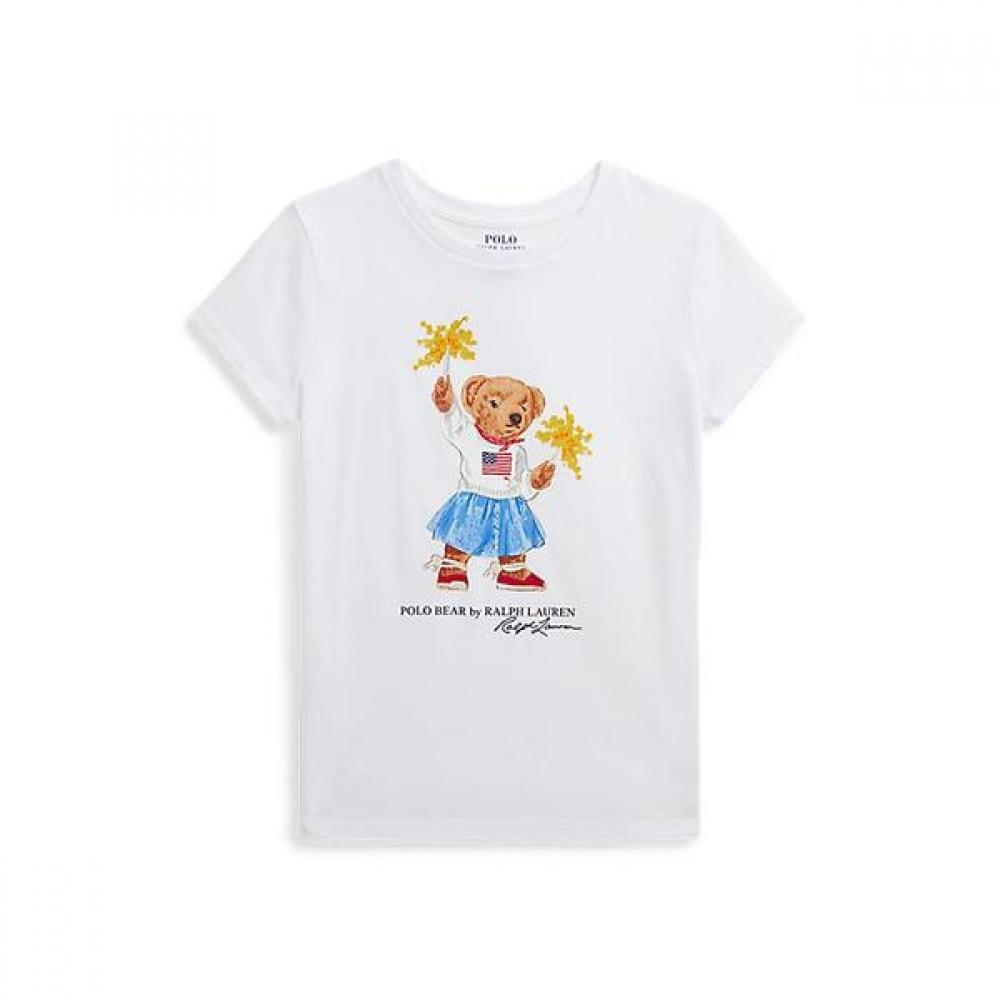 Polo Kids Girls 7 16 Years Old Polo Bear Cotton Jersey Tee  Cwpotshg8020421100 S