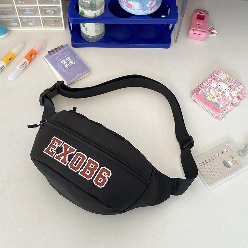 

Американская ретро-надпись нагрудная сумка мужская спортивная велосипедная сумка-кроссбоди японский трендовый бренд гонконгский стиль универсальная поясная сумка женская