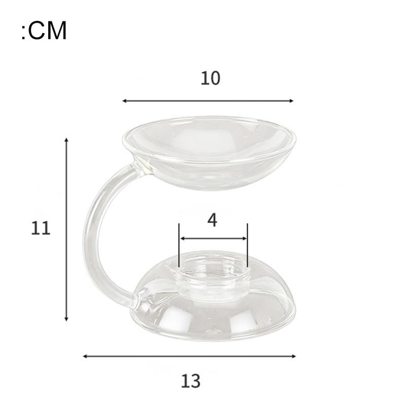 

Glass Essential Oil Burner Wax Melt Warmer Burner Tealight Candle Heating Holder Essential Oil Diffuser for Spa Aromatherapy