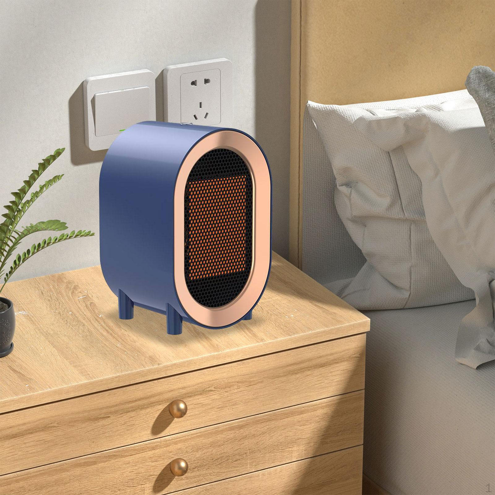 

Compact Electric Room Heater with Adjustable Settings for Home and Office синій