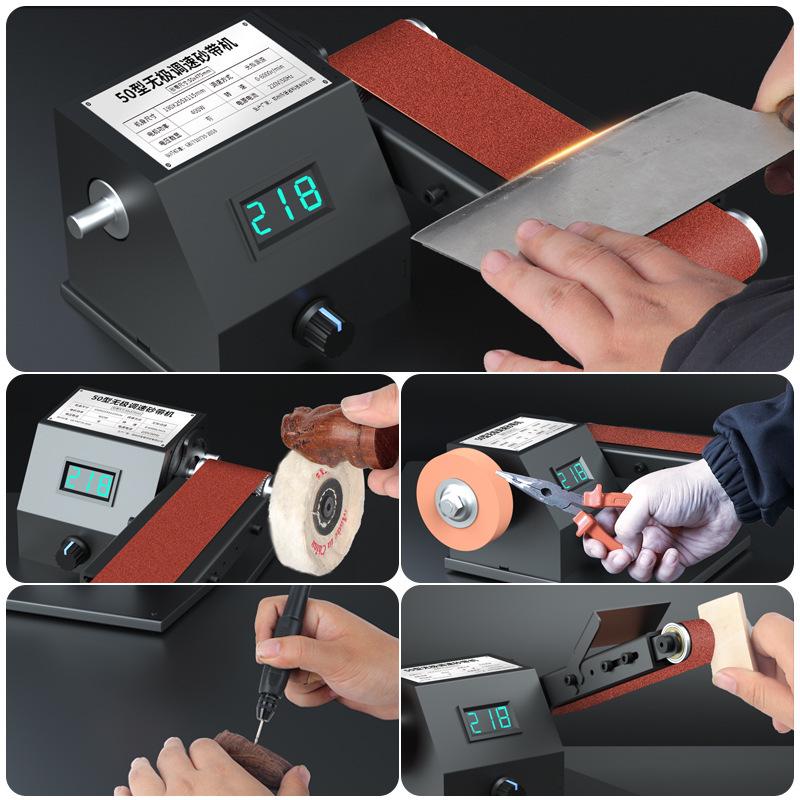 800W Mini Belt Sander and Polisher with Fixed Angle Knife Sharpener