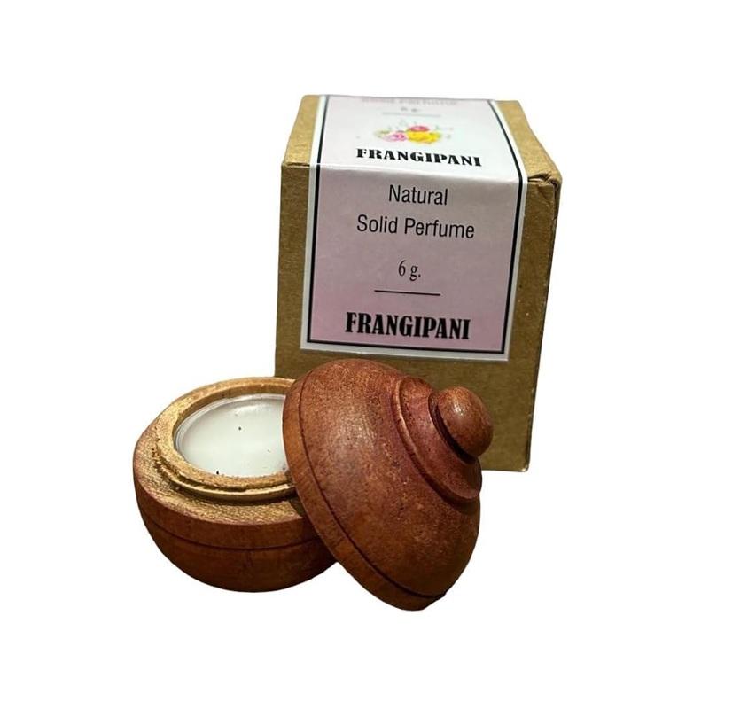 Natural Organic Solid Wax Perfume | Natural Wax In Mini Wooden Box For Men And Women - 6 Gm, (Pack Of 1)