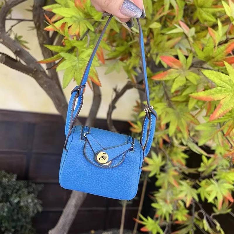 Lindy Cute Bag Pendant With Soft Faux Leather For Keys And Backpack Decor