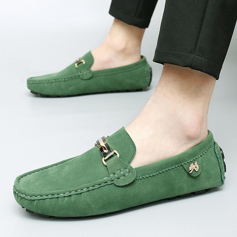 Fashion New Mens Shoes Elegantes Men Loafers Soft Moccasins Spring Autumn Male Leather Shoes Men Slip On Flats Lightweight Driving Shoes