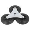 Stair Climbing Wheel Replacement Heavy Duty 6in Rubber Tri Wheel Climber for Shopping Utility Cart Trolley
