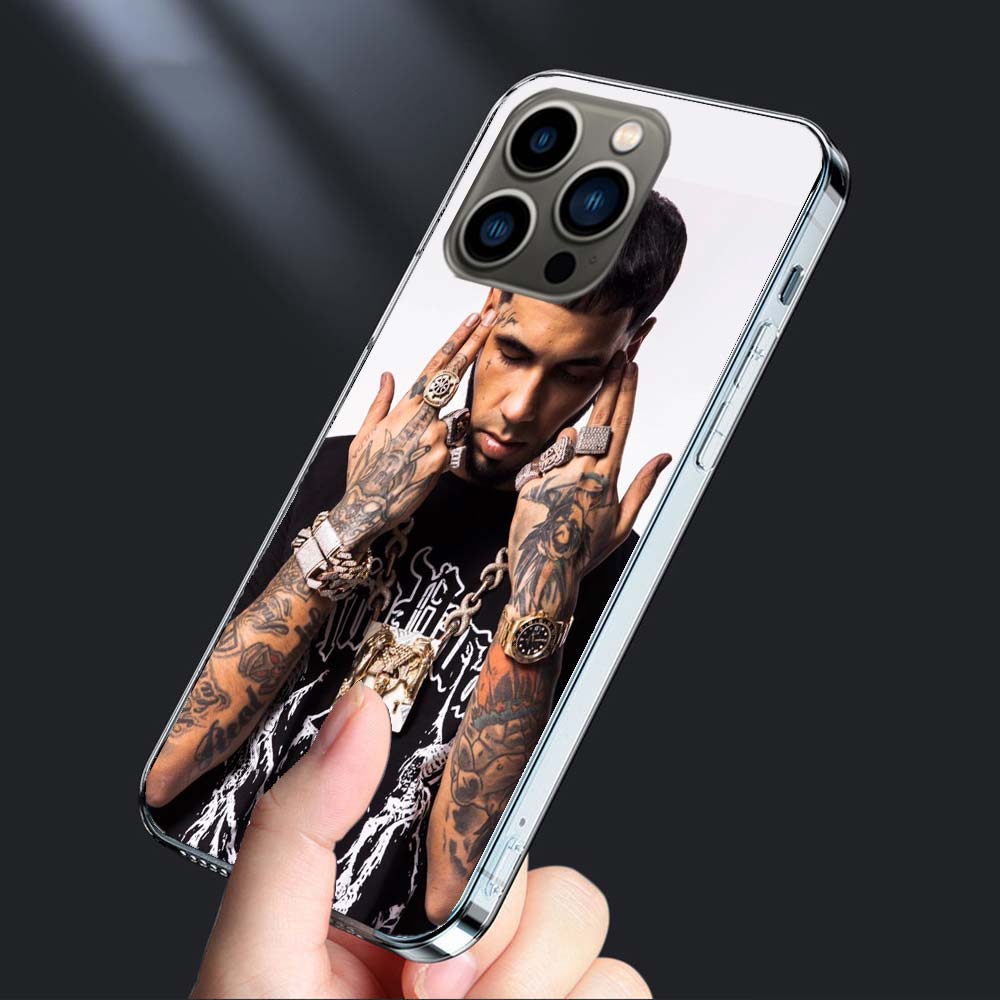 Rapper A-Anuel AA Real Phone Case For Iphone 16E 15 Pro 14 Plus 17E 16 17 Pro Max Air 11 12 13 Mini Shockproof Capa Cute Cove
