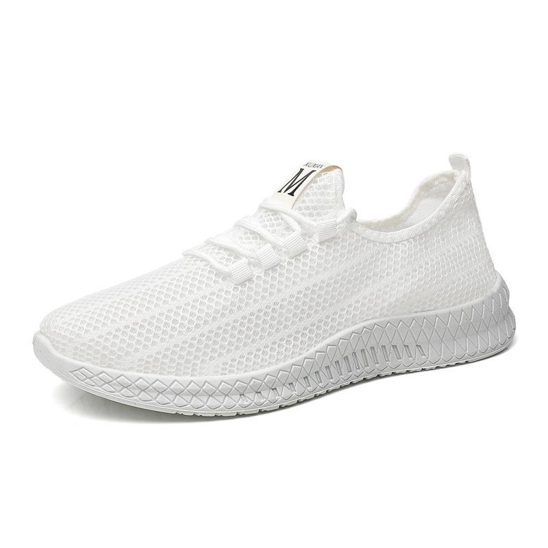 Men's shoes spring new men's casual mesh breathable shoes men's black versatile running sneakers