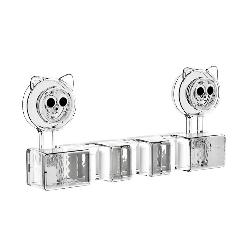 

Вешалка для швабры без проколов, настенная стойка с зажимом для швабры, прочная присоска, зажим для швабры, ванная комната прозрачный