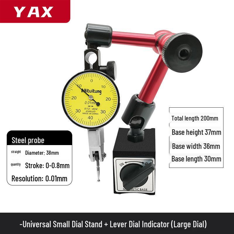 High Precision Dial Indicator Set with Magnetic Base and Lever Calibrator by Shangchen
