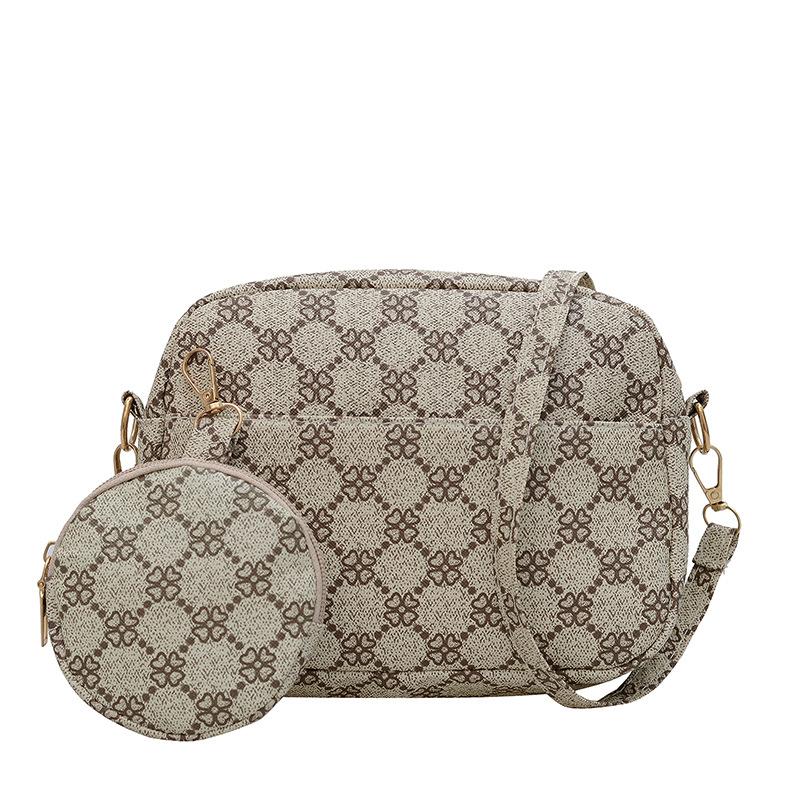 

Женская маленькая квадратная сумка, новая повседневная наплечная сумка-мессенджер, модная и простая, персонализированный и модный новый рюкзак со старым цветочным принтом. one size fits all хаки