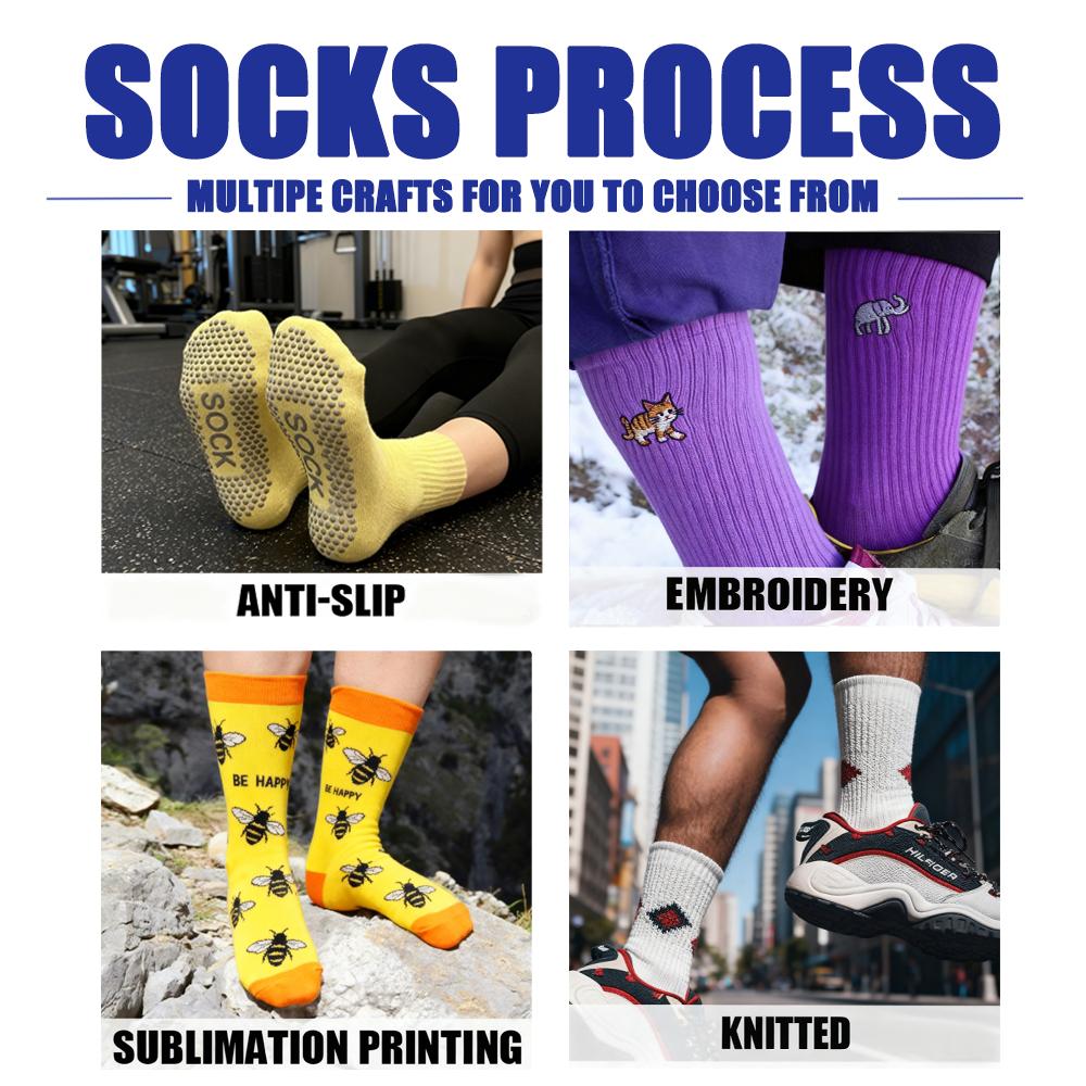 Price Custom Socks Low MOQ - High Quality Cotton Socks for Sports, Dress & Daily Use