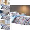 Car Trucks Diggers Cartoon Pattern 3d Digital Printed Bed Set With Polyester Cotton For Kids Bedroom Decor
