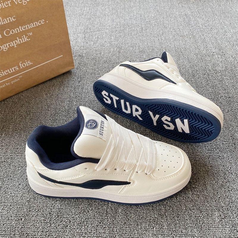 

Корейская версия студенческий досуг нишевый дизайн чувство доска обувь прилив 2025 новый стиль порт Харадзюку плоская подошва уличная съемка спортивная обувь женская 44