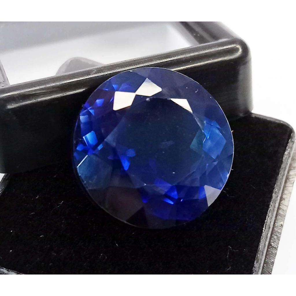 Certified Natural Blue Sapphire Round Cut 20-22 Ct Fabulous Loose Gemstone
