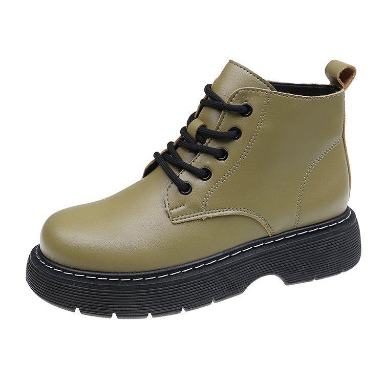 Bottes ankle pour femme Hiver Dernier Style Britannique Grand Drapage Bottes Courtes pour Femme Mode à Lacets Bottes pour Femme