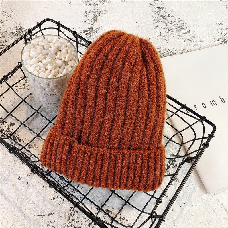 

Ветрозащитная шапка, зимняя теплая шапка, толстая шапка, модная мужская и женская шапка, плюшевая хлопковая шапка, модная универсальная шапка терракотовый