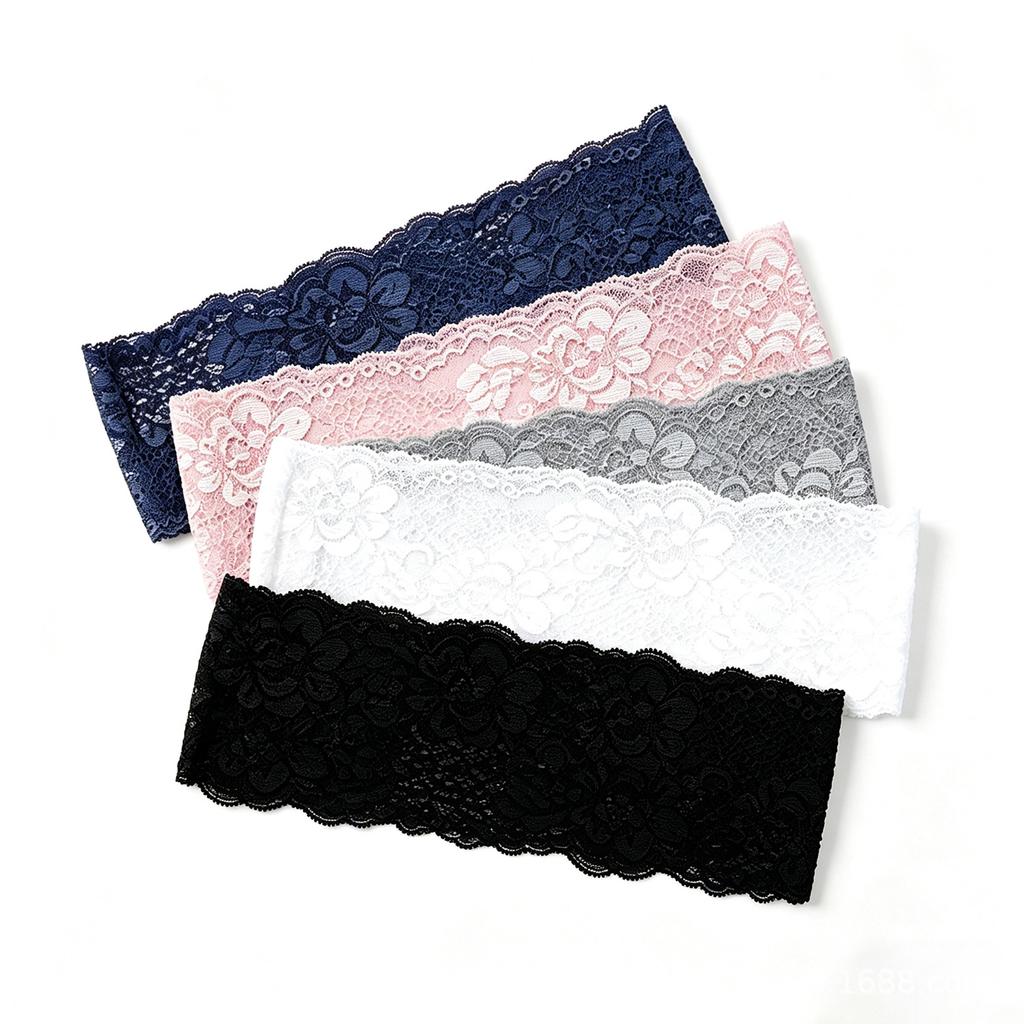 Multi-color floral textured lace elastic single-layer breathable headband for wedding and party hair accessories