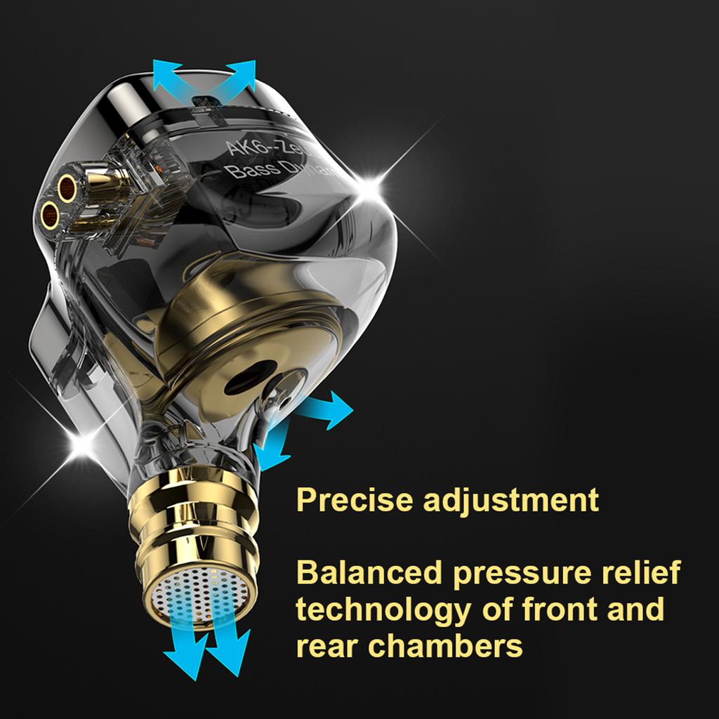 In-ear Wired Earphones Monitor Headphones HIFI Professional   Beryllium-coated Dynamic Unit Headphones Line Control Bass Music Can be Wireless