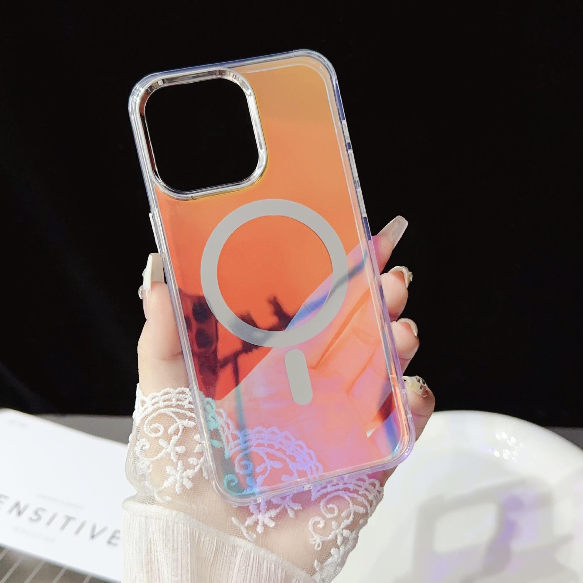 

Подходит для чехла для мобильного телефона Apple IPhone 16 Promax IMD с двойным покрытием Apple 14 Лазерная магнитная адсорбция Четыре угла для предотвращения падения iPhone13Promax