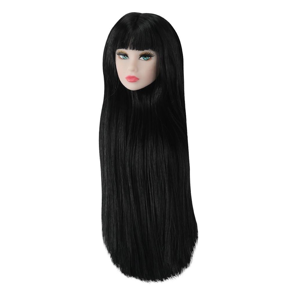 Muñeca Cabeza Cool Girls 1/6 Para Muñeca Supermodelo de 32 cm Figura de Acción Piel Multicolor Cabeza con Maquillaje + Cuerpo Juguete Accesorios Regalo